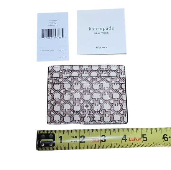 Kate Spade 2 pc. Link Satchel Bag/Matching Card Holder Cream/Beige Crossbody NWT - Picture 14 of 15